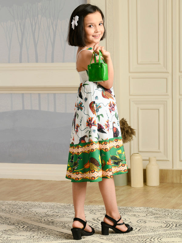 Albion Premium Girls Mac Two Green Frock