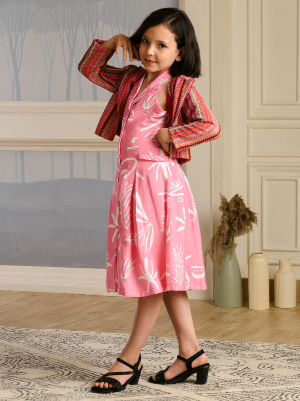 Albion Premium Girls Tiny Baby Pink Frock