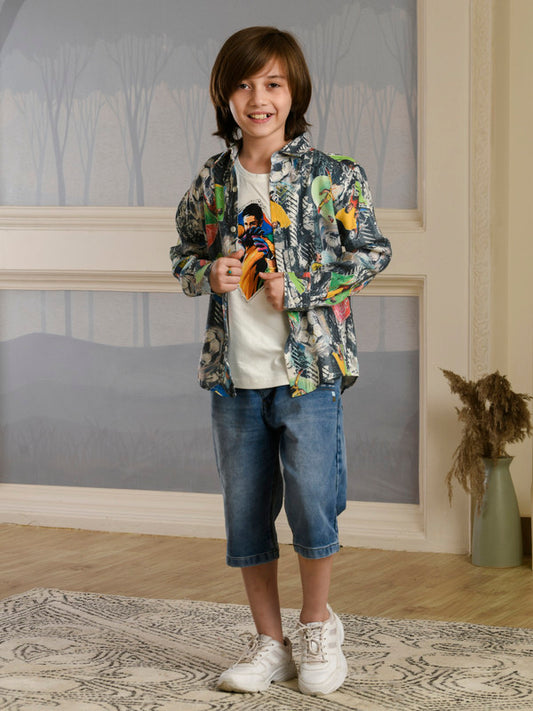 Albion Premium Boys Napoleon Multi Shirt