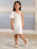 Albion Premium Girls Lekhu White Frock