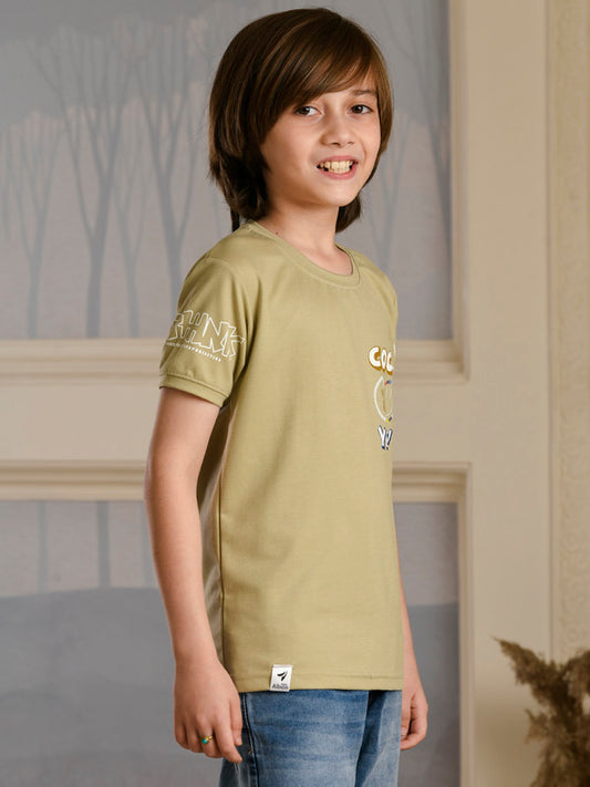 Albion Premium Boys Shruti Kothwadi Fown T-shirt