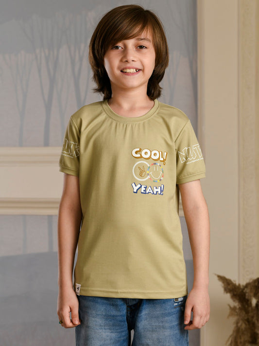 Albion Premium Boys Shruti Kothwadi Fown T-shirt