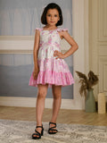 Albion Premium Girls Archana Pink Frock