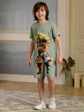 Albion Premium Boys Set Cargon Grey Co-ord set