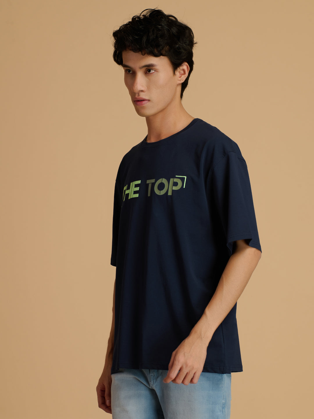 Albion Premium Cyan Navy Mens T-Shirt