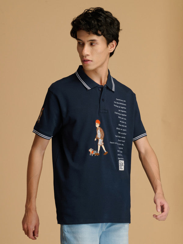 Albion Premium Men Navy T-Shirt