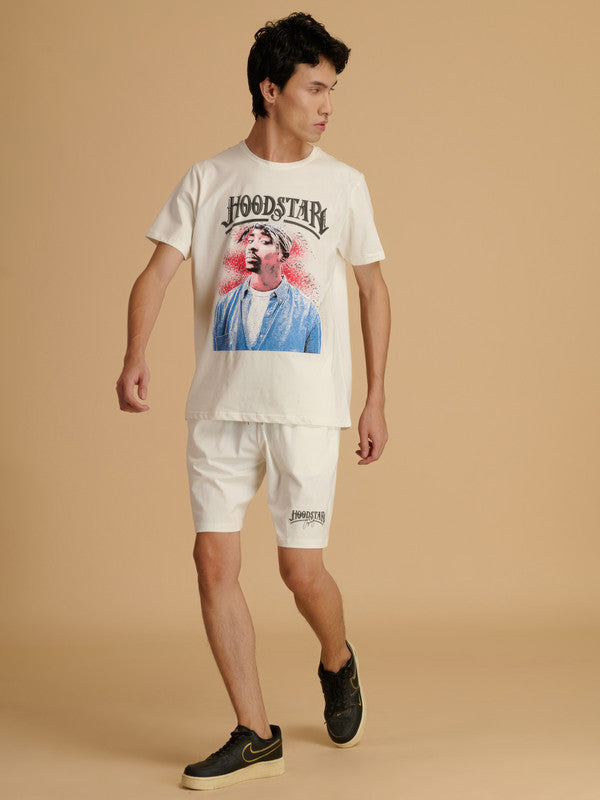 Albion Premium Men White Co-ord set
