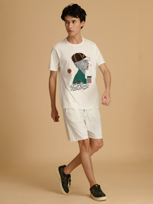Albion Premium Men White Co-ord set