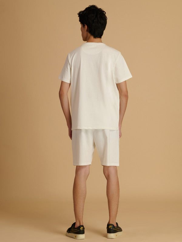Albion Premium Men White Co-ord set