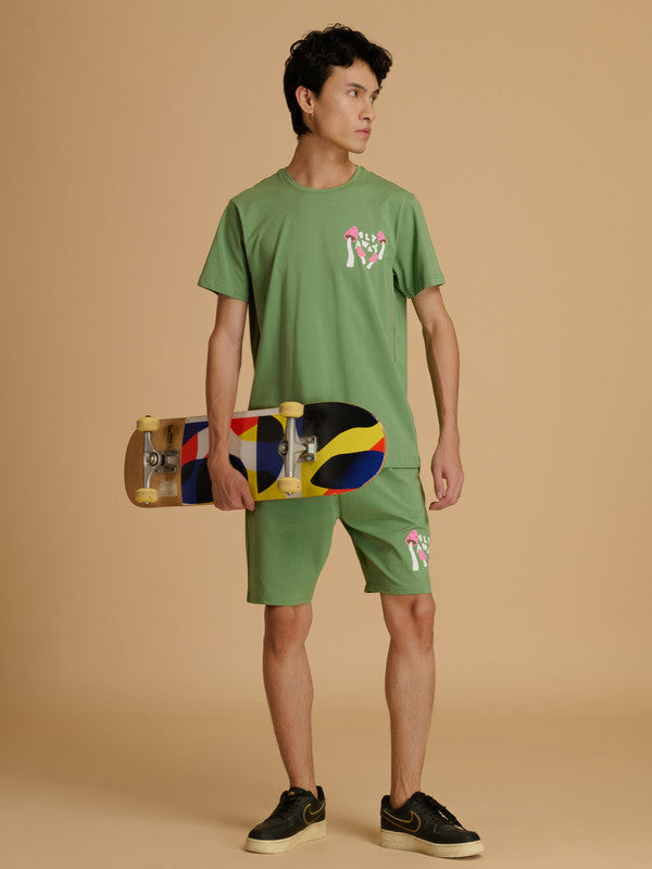Albion Premium Men Green Co-ord set