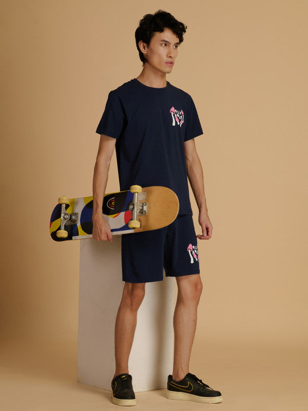 Albion Premium Men's Matching Cord Set | Short Sleeve Top + Shorts | Daily Wear