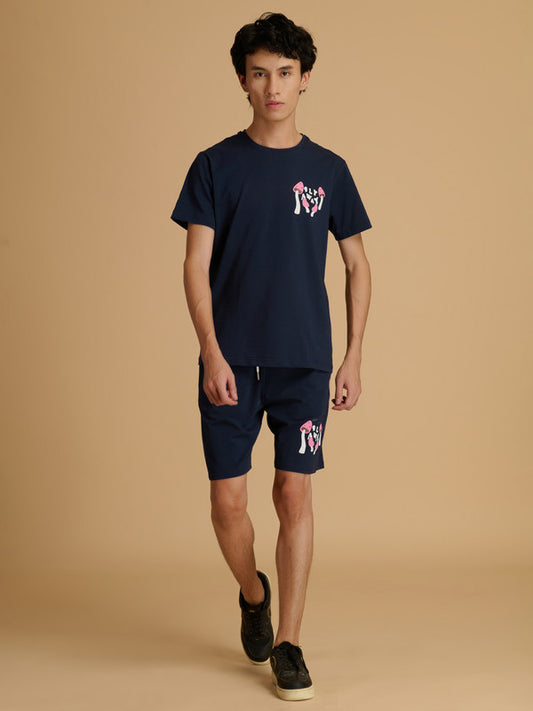 Albion Premium Men's Matching Cord Set | Short Sleeve Top + Shorts | Daily Wear
