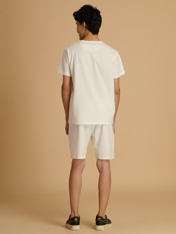 Albion Premium Men White Co-ord set