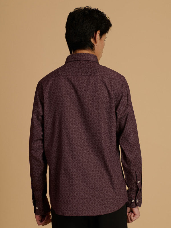 Albion Premium Men Mehroon Shirt Fs