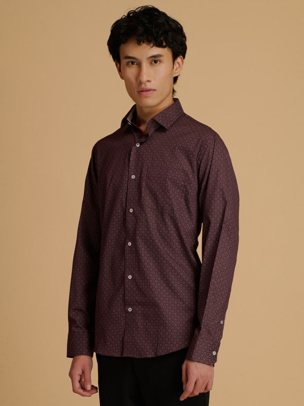 Albion Premium Men Mehroon Shirt Fs