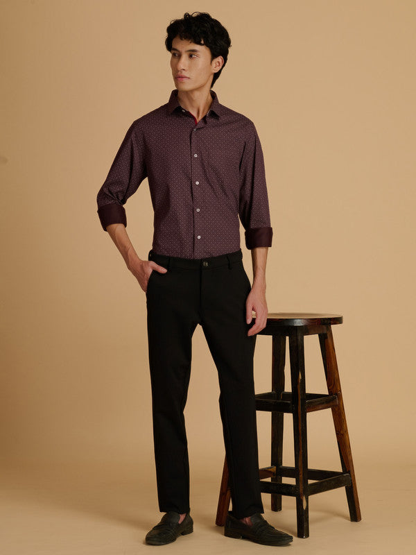 Albion Premium Men Mehroon Shirt Fs