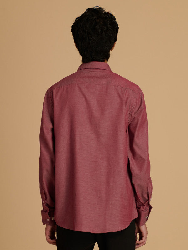 Albion Premium Men A Maroon Shirt Fs