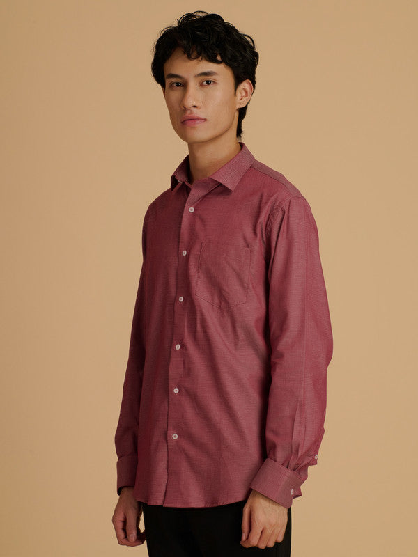 Albion Premium Men A Maroon Shirt Fs