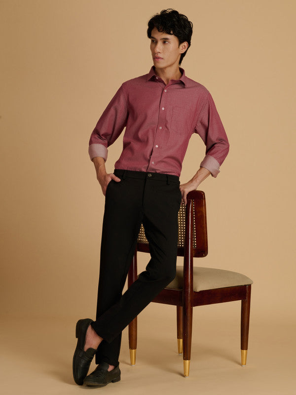 Albion Premium Men A Maroon Shirt Fs