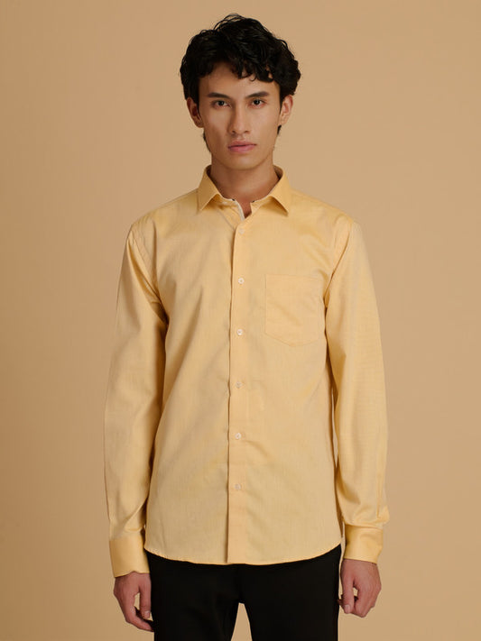 Albion Premium Men Orange Shirt Fs