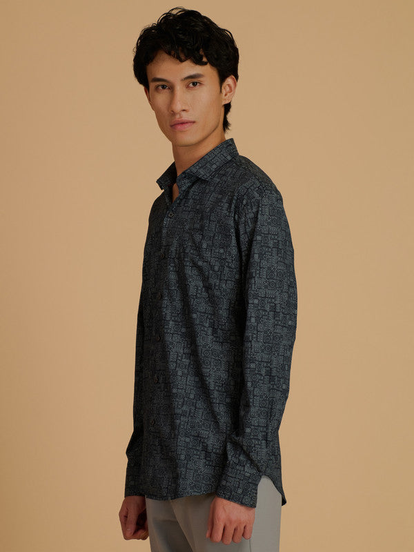 Albion Premium Men Print Shirt Fs