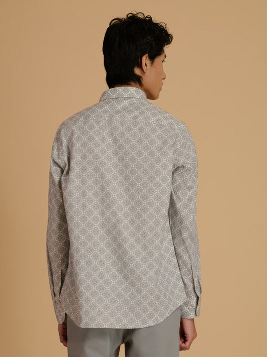 Albion Premium Men Cream Shirt Fs