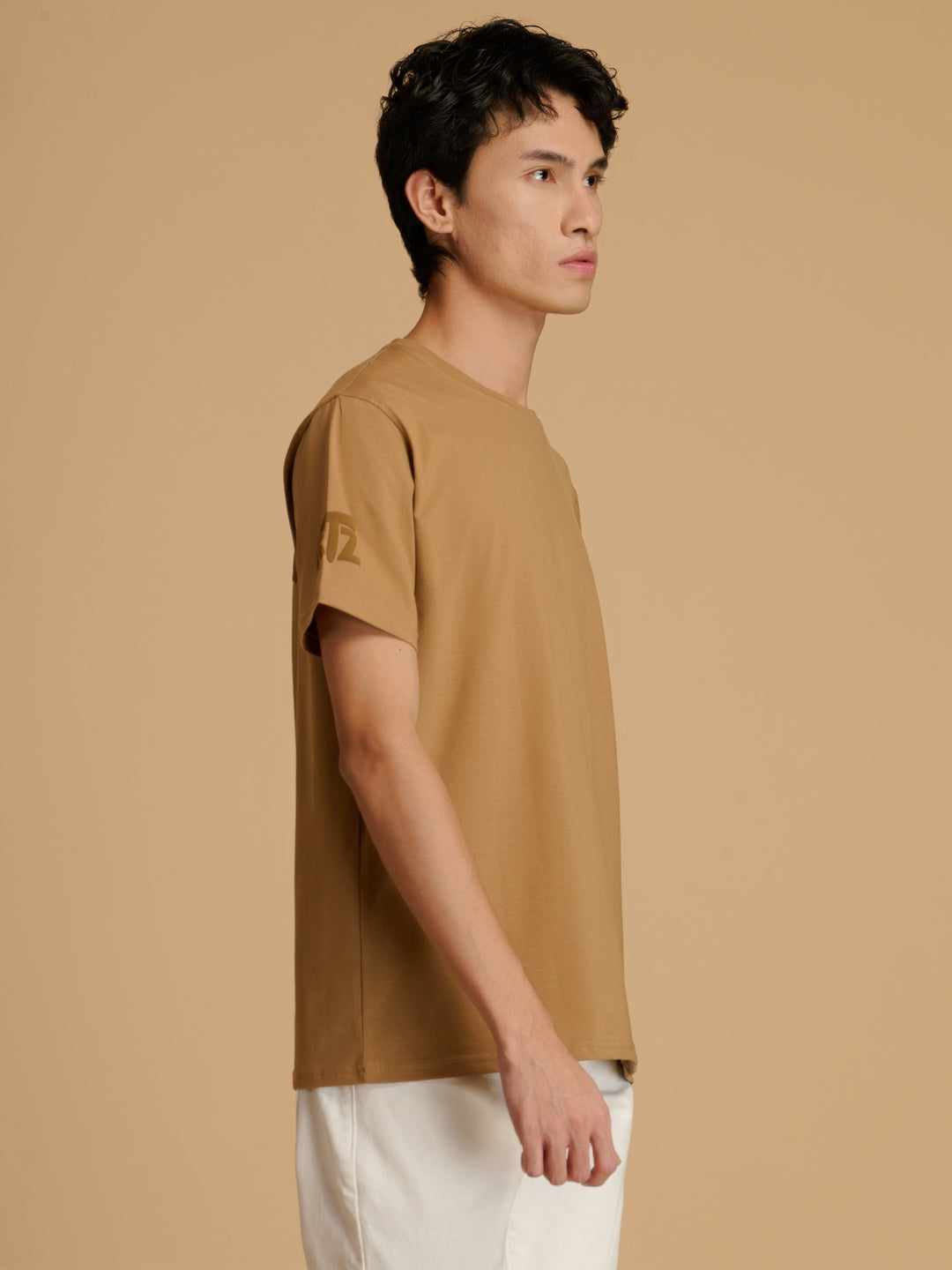 Albion Premium Cyan L.Brown Mens T-Shirt