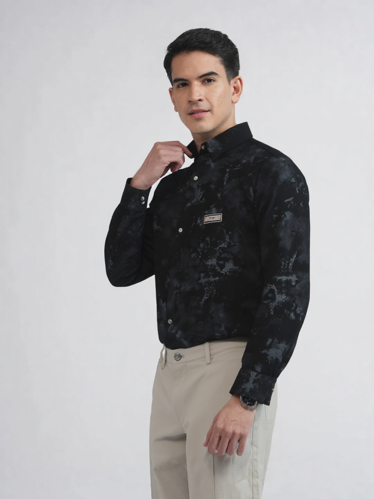 Albion Premium cotton shirts, formal and casual Black