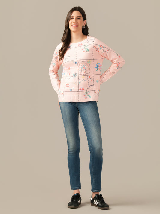 Albion Premium Girls & Women Classic Sweatshirt Coral