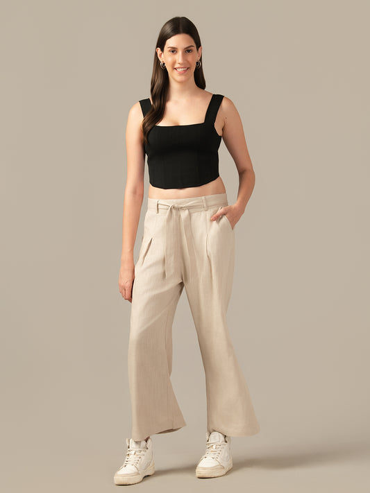 Women’s Athletic Trackpants – Sporty & Breathable BEIGE