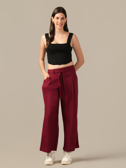 Albion Premium Women Stylish Track Pant Red