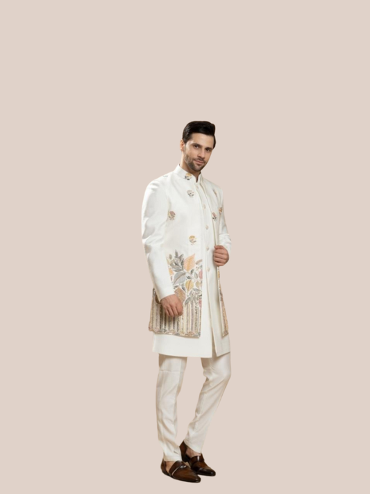 Albion Men Indo Western Suit for Wedding & Festive Wear