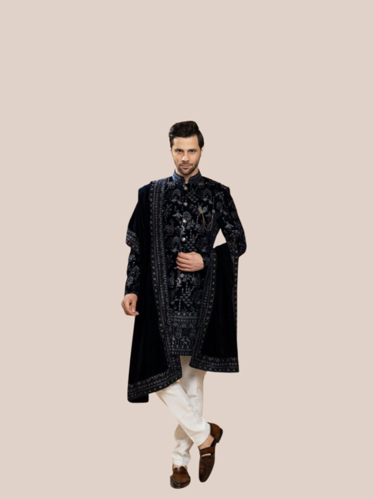 ALBION Designer Indo Western Suit – Men’s Wedding Wear