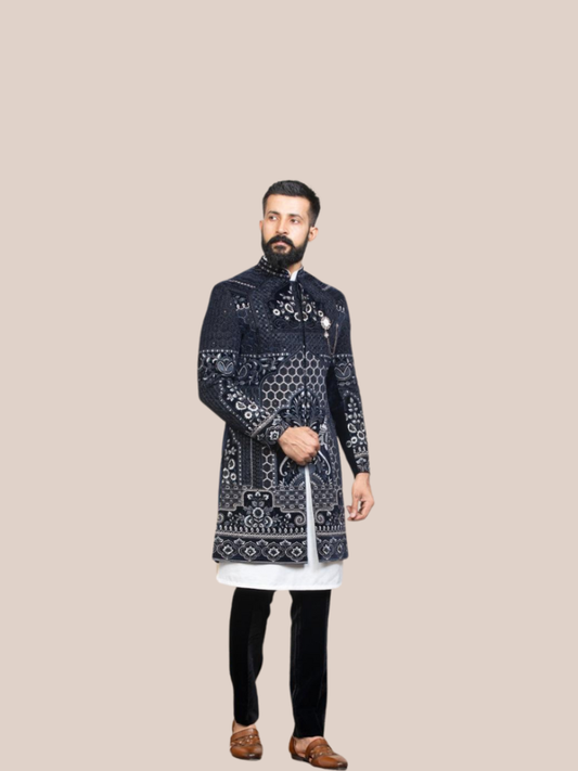 Albion Men’s Wedding Special Indo-Western Ethnic Suit Collection