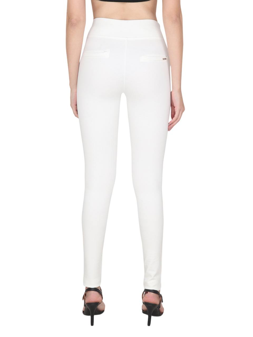 Albion Women Premium White Jegging