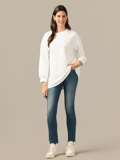 ALBION PREMIUM LADIES WHITE  WINTER TOP