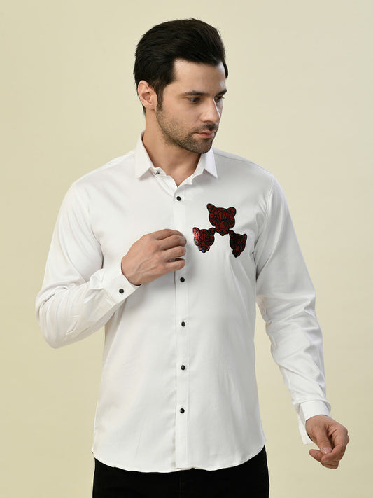 Albion Premium Manzon White Men Shirt Fs