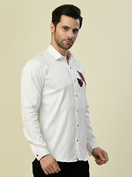 Albion Premium Manzon White Men Shirt Fs
