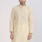 Albion Men Premium Light Yellow Kurta Pyjama