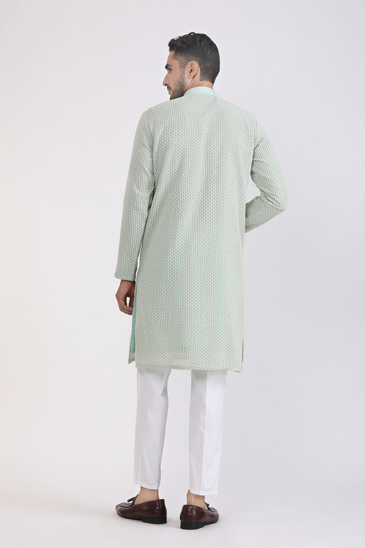 Albion Men Premium Green Kurta Pyjama