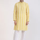 Albion Men Premium Mustard Kurta Pyjama