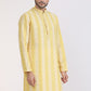 Albion Men Premium Mustard Kurta Pyjama
