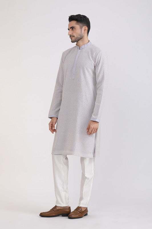 Albion Men Premium Gray Kurta Pyjama