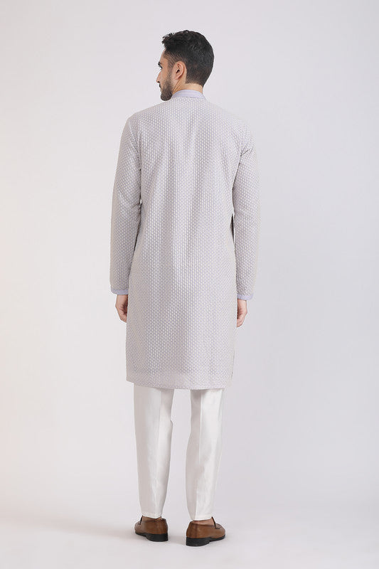 Albion Men Premium Gray Kurta Pyjama