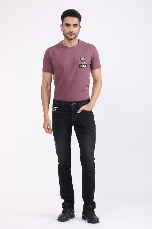 Albion Men Premium Carban Black Jeans
