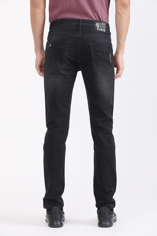 Albion Men Premium Carban Black Jeans