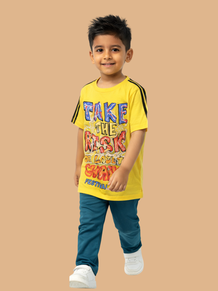 Albion Trendy Kids T-Shirt – Modern Style Comfortable Outfit for Kids