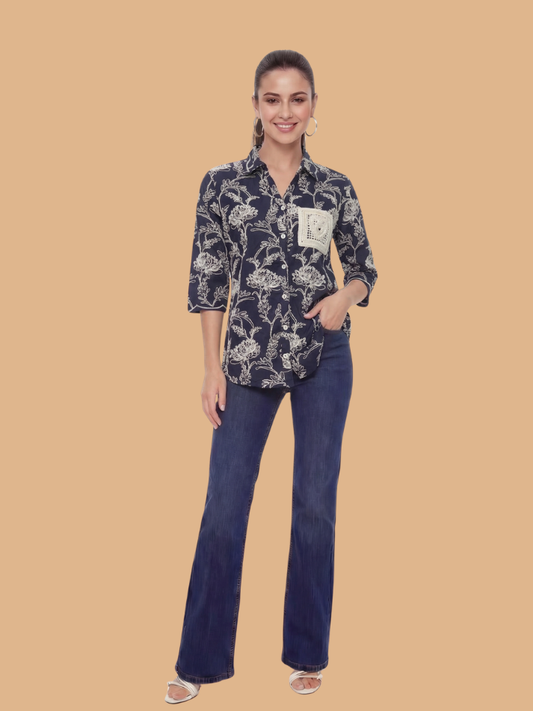 Albion Women Trendy Street Style Shirt – Fashionable Daily Wear
