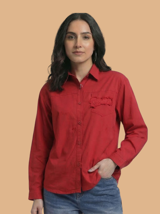 Albion Women Elegant Casual Cotton Shirt – Stylish Summer Wear