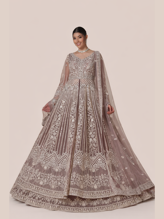 Albion Premium Pink Wedding Lehenga for Women
